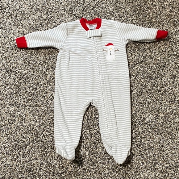 Hudson Baby Other - Snowman Fleece Sleeper